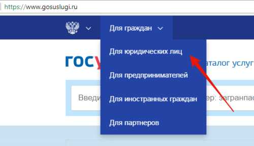 Госуслуги для юридических лиц