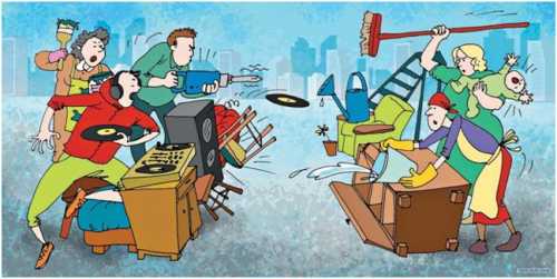 Хранение мусора у входа