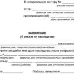 Отказ от развода