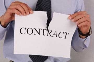 Причины одностороннего расторжения договора