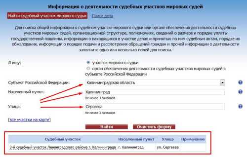 Территориальная подведомственность судебных округов
